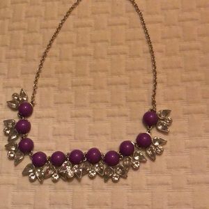 Charming Charlie purple gemstone necklace
